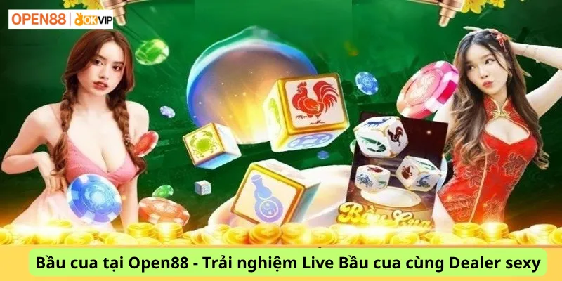 Bầu cua tại Open88 - Trải nghiệm Live Bầu cua cùng Dealer sexy